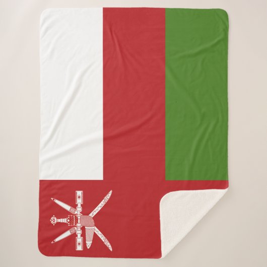 Oman-Flagge Sherpadecke (Vorderseite)