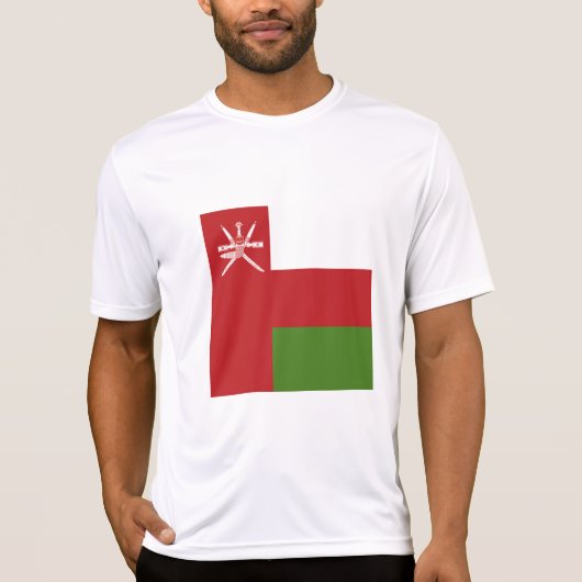 Oman-Flagge T-Shirt (Vorderseite)