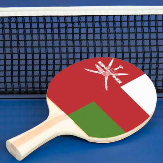 Oman-Flagge Tischtennis Schläger (InSitu)