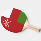 Oman-Flagge Tischtennis Schläger (Seitenansicht)