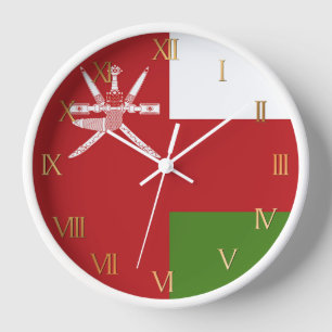 Oman-Flagge Uhr