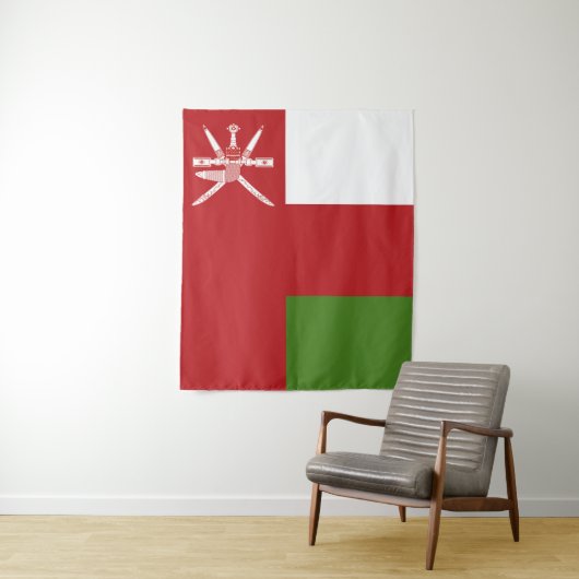 Oman-Flagge Wandteppich (Beispiel)