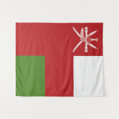 Oman-Flagge Wandteppich (Vorderseite (Horizontal))
