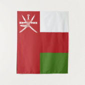 Oman-Flagge Wandteppich (Vorderseite)