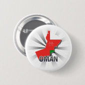 Oman-Flaggen-Karte 2,0 Button (Vorne & Hinten)