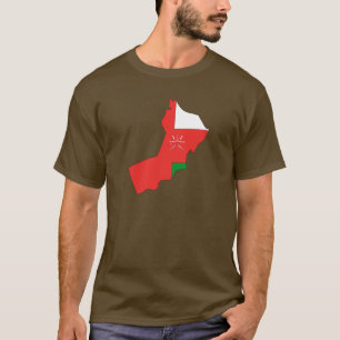 Oman-Flaggenkarte T-Shirt