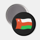 Oman-Flaggenmagnet Magnet (Vorderseite/Rückseite)
