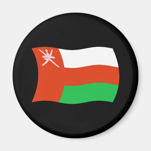 Oman-Flaggenmagnet Magnet (Vorne)