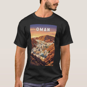 Oman Illustration Reise Kunst Vintage T-Shirt