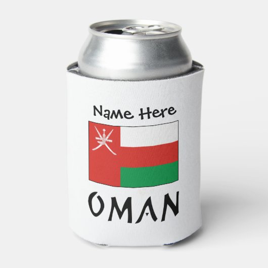 Oman Imani Flag Personalisiert Dosenkühler (Kanne Vorderseite)