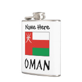 Oman Imani Flag Personalisiert Flachmann (Links)