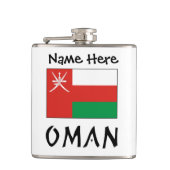 Oman Imani Flag Personalisiert Flachmann (Vorderseite)