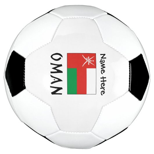 Oman Imani Flag Personalisiert Fußball (Gedreht)