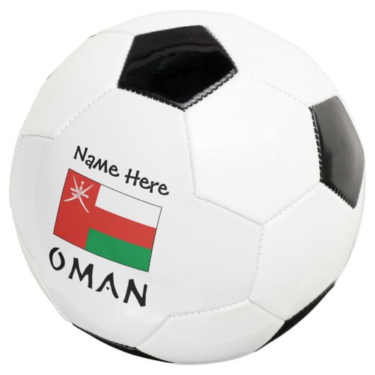 Oman Imani Flag Personalisiert Fußball (Dreiviertel)