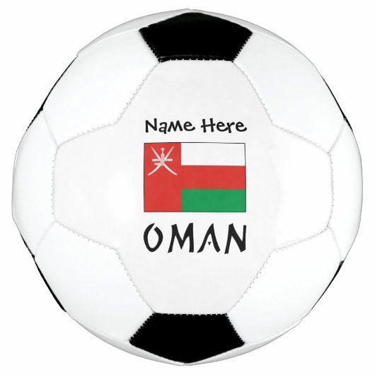 Oman Imani Flag Personalisiert Fußball (Vorderseite)