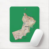 Oman-Karte Mousepad (Mit Mouse)