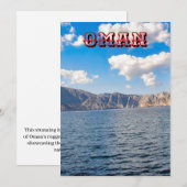 Oman Landschaft Feiertagskarte (Vorne/Hinten)