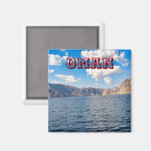 Oman Landschaft Magnet (Vorderseite/Rückseite)