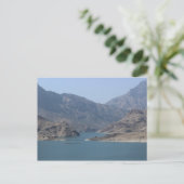 Oman - Landschaft - See Postkarte (Stehend Vorderseite)