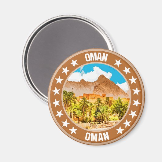 Oman Magnet (Vorderseite/Rückseite)