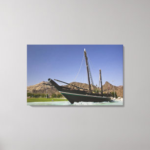 Oman, Maskat, Al Bustan. Al Bustan-Kreisel, Leinwanddruck
