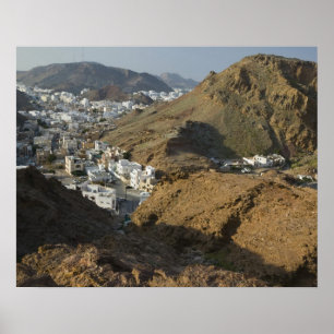 Oman, Maskat, Ruwi/Al Hamriyah. Blick auf Ruwi / Poster