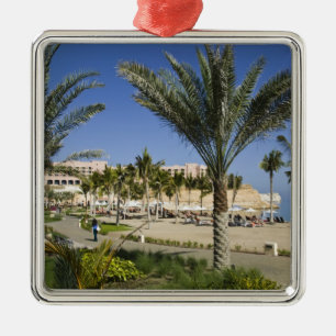 Oman, Muscat, Al, Jissah. Shangri, La Barr Al, Ornament Aus Metall