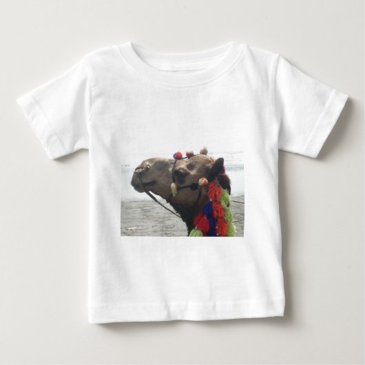 Oman Muscat Camel Foto Art Print Baby T-shirt (Vorderseite)