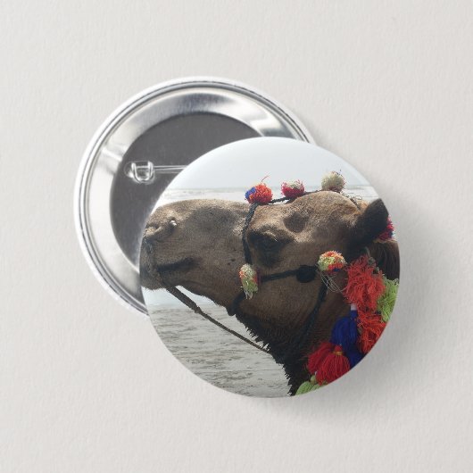 Oman Muscat Camel Foto Art Print Button (Vorne & Hinten)