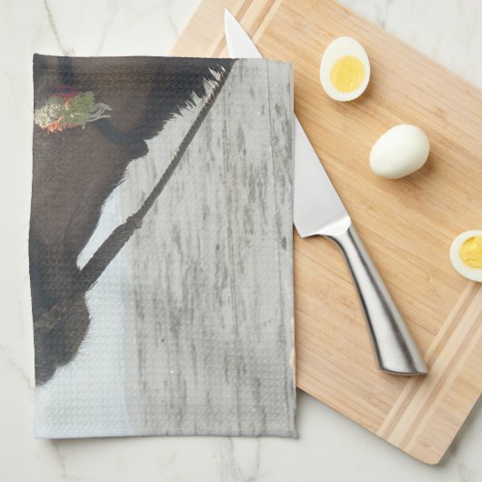 Oman Muscat Camel Foto Art Print Küchentuch (Viertel Falte)