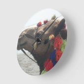 Oman Muscat Camel Foto Art Print Runde Wanduhr (Winkel)