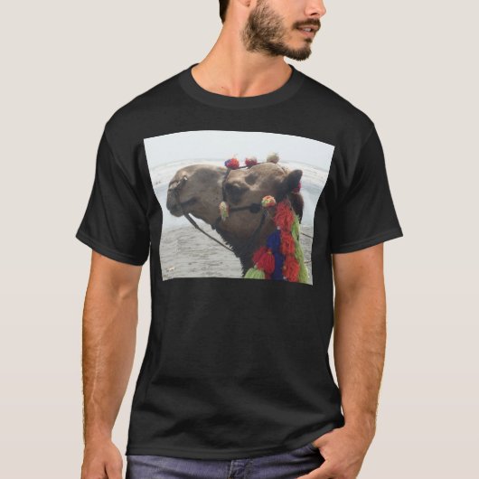 Oman Muscat Camel Foto Art Print T-Shirt (Vorderseite)