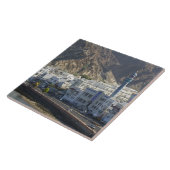 Oman, Muscat, Mutrah. Gebäude entlang der Mutrah Fliese (Seite)