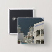 Oman, Muscat, Mutrah. Mutrah Corniche Moschee und Button (Vorne & Hinten)