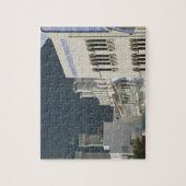 Oman, Muscat, Mutrah. Mutrah Corniche Moschee und Puzzle (Vertikal)