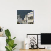Oman, Muscat, Mutrah. Mutrah Corniche Mosque und Poster (Heimbüro)