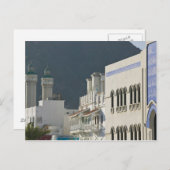 Oman, Muscat, Mutrah. Mutrah Corniche Mosque und Postkarte (Vorne/Hinten)