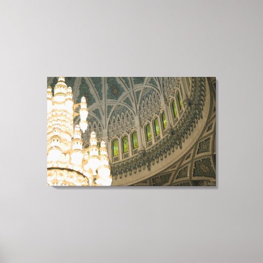 Oman, Muscat, Sultan Qaboos Moschee Leinwanddruck (Vorderseite)