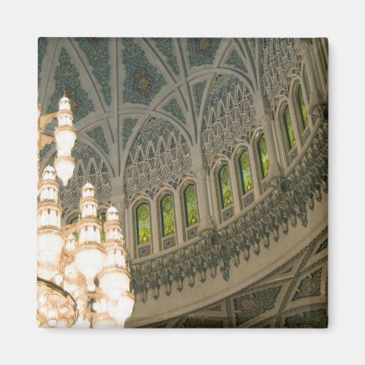 Oman, Muscat, Sultan Qaboos Moschee Magnet (Vorne)