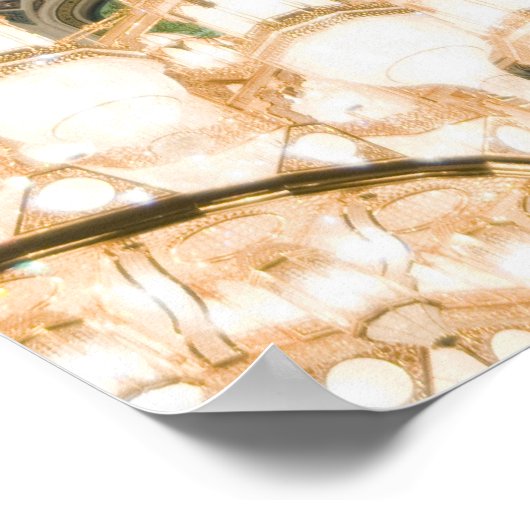 Oman, Muscat, Sultan Qaboos Moschee Poster (Ecke)