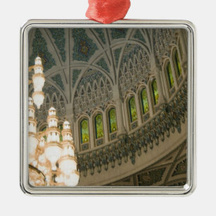 Oman, Muscat, Sultan-Qaboos-Moschee Silbernes Ornament