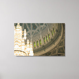 Oman, Muscat, Sultan-Qabus-Moschee Leinwanddruck