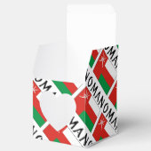 Oman Omani Flag Tiled Personalisiert Geschenkschachtel (Geöffnet)