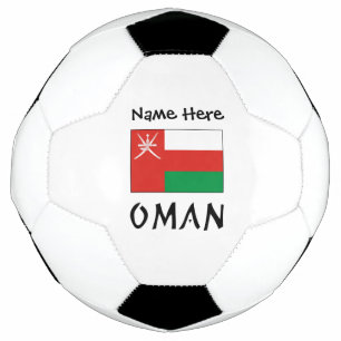 Oman Omanische Flagge Personalisierter Name Fußball
