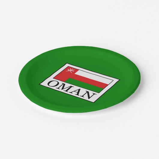 Oman Pappteller (Schrägansicht)