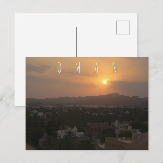 Oman Postkarte (Vorne/Hinten)