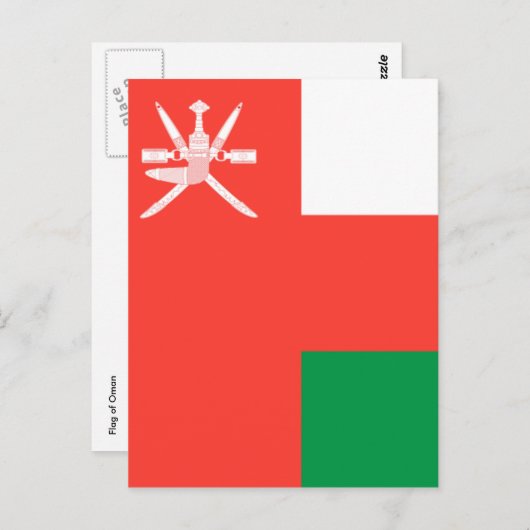 oman postkarte (Vorne/Hinten)