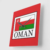 Oman Quadratische Wanduhr (Winkel)