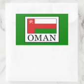 Oman Rechteckiger Aufkleber (Tasche)