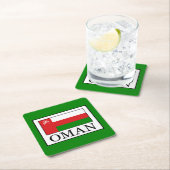 Oman Rechteckiger Pappuntersetzer (Vor Ort)